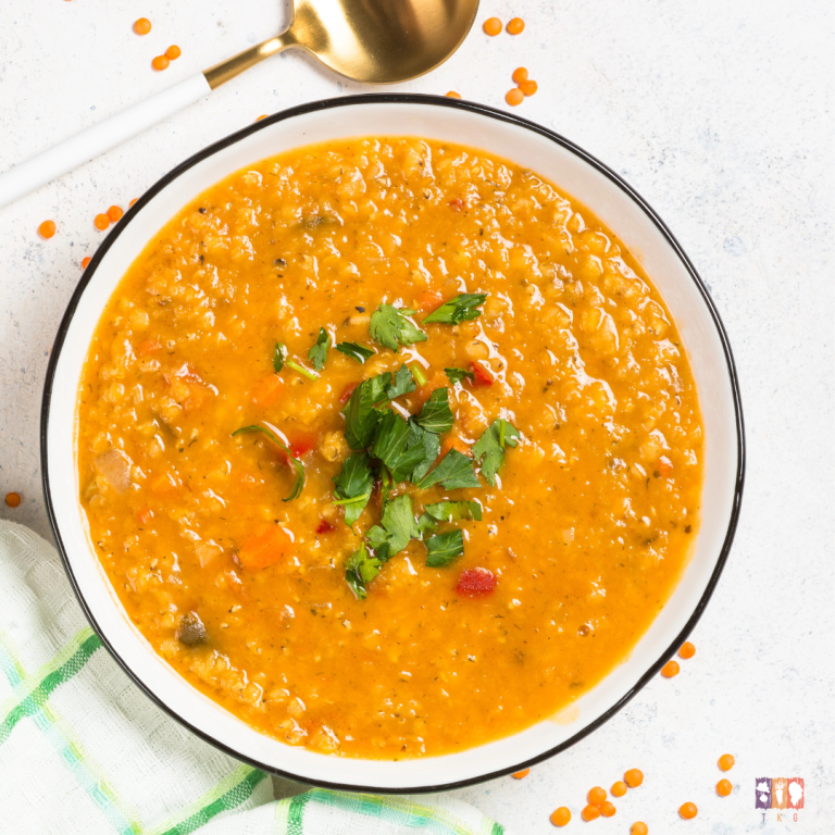 easy instant pot red lentil soup