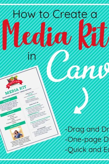 media kit in canva