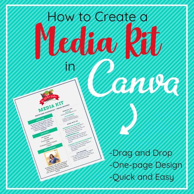 media kit in canva