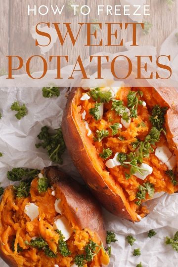 sweet potatoes on a wooden table