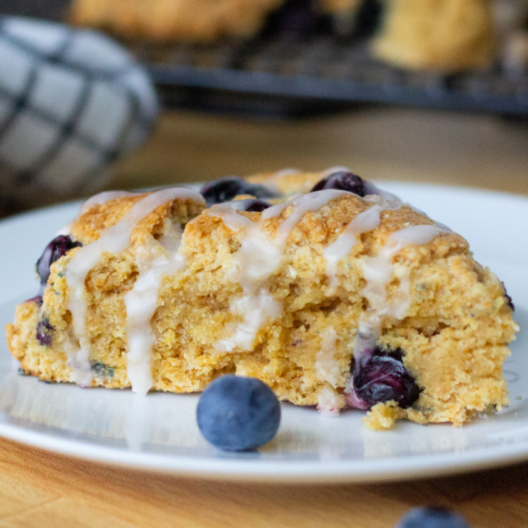 whole grain blueberry scones